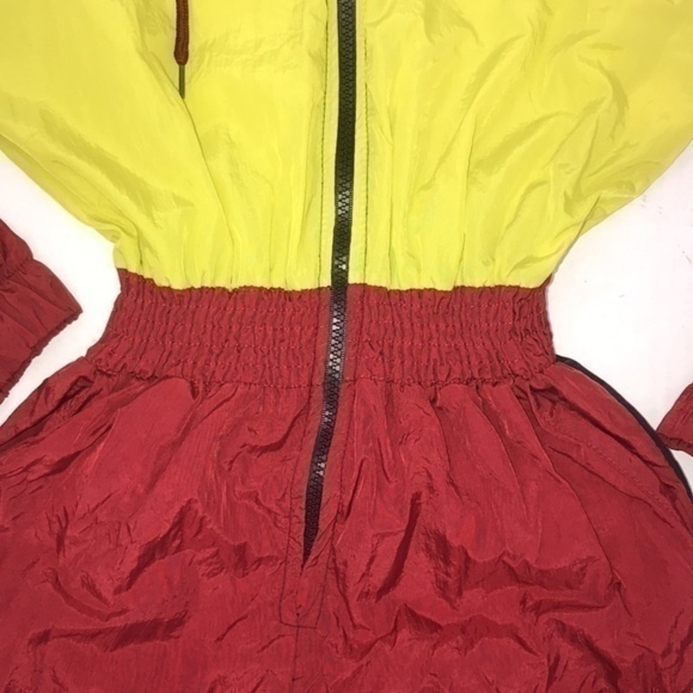 Color Block Front Zipper High Waist Jumpsuit - Picture 9 of 13